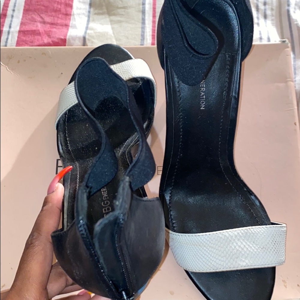 Bcbg black b white shoes